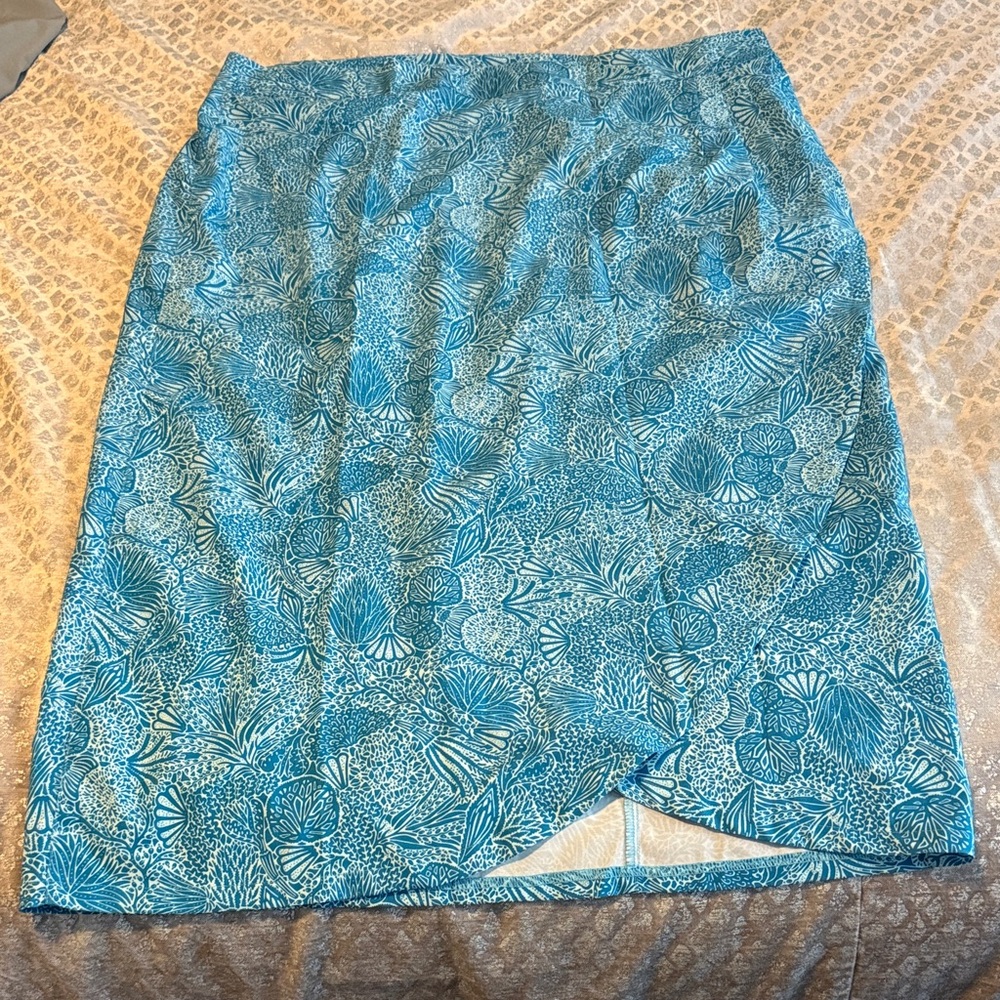 Ripskirt Hawaii Aqua Floral Maxi Skirt